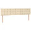 The Living Store Boxspringbett mit Matratze & LED Creme Produktbild-Vorschau 7