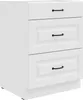 Küchen Unterschrank 60 cm Stilo Weiß Vollauszug Soft-Close Produktbild-Vorschau 1
