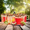 Relaxdays Trinkgläser 10er Set, Getränkebecher mit Deckel & Produktbild-Vorschau 2