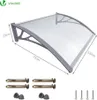 VOUNOT® Vordach für Haustür, 120 x 80 cm Transparentes Produktbild-Vorschau 2