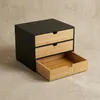 Organiseur de bureau en bambou avec tiroirs HEGO, 25 cm Voir les images du produit 9
