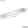 A silver metal aroma rail with dimensions indicated by orange lines and text. Podgląd zdjęcia produktu