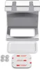 A product shot of a metal toothbrush holder and accessories on a white background. Anteprima dell’immagine prodotto