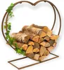 Stojan na palivové dřevo Indoor Metal Heart Firewood Rack Náhled obrázku produktu 5