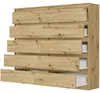 Komoda 140 cm 10 zásuvek skříňka FRAMIRE R-140-S10 artisan Náhled obrázku produktu 7