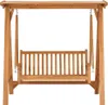 vidaXL Hollywoodschaukel 174 cm Massivholz Teak Produktbild-Vorschau 1