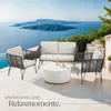 tectake® Garten-Loungeset Sundo im Rope-Design mit Produktbild-Vorschau 7