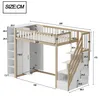 Flieks Etagenbett 90x200cm mit Kleiderschrank und Regal, Produktbild-Vorschau 7