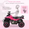 HOMCOM Porteur Enfants Quad 18-36 Mois dim. 67L x 38l x 44H Voir les images du produit 4