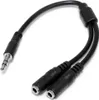 StarTech.com MUY1MFFS câble audio 0,2 m 3,5mm 2x3.5mm Noir Voir les images du produit 1