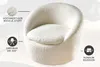 riess-ambiente Drehbarer Design Sessel ALPINE weiß Bouclé Produktbild-Vorschau 11