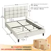 Yaheetech Polsterbett 160 x 200 cm, Doppelbett mit Produktbild-Vorschau 7