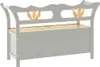 vidaXL Sitzbank Grau 107x45x75,5 cm Massivholz Tanne -  Produktbild-Vorschau 6