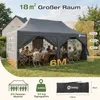 Sekey Faltpavillon 3x6 Wasserdicht mit 6 Seitenwänden, Produktbild-Vorschau 6
