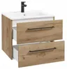 A bathroom cabinet with a sink and faucet. Podgląd zdjęcia produktu