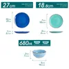 Service de table en céramique stoneware, 12 pièces, set de Voir les images du produit 2