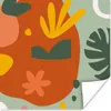 MuchoWow® Poster Pflanzen - Farben - Muster 75x75 cm - Wand Produktbild-Vorschau 1