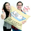 Mr. & Mrs. Panda Kissen 40x40 Sommerglück - Gelb Pastell - Produktbild-Vorschau 5