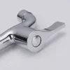 A close-up shot of a chrome faucet handle and spout. Produktbild-Vorschau