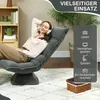 HOMCOM Bodenstuhl Drehbar Bodensessel mit 5-Fach Produktbild-Vorschau 7