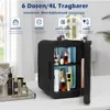 Mini-réfrigérateur Puluomis 4 L avec miroir LED, portable, Voir les images du produit 4