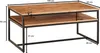 FineBuy Couchtisch 100x60x45 cm Holz Massiv Wohnzimmertisch Produktbild-Vorschau 3