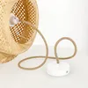 Boho hanglamp, bamboe, diameter 40 cm, E27, wit/bruin Productafbeelding-voorbeeld 10