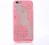 A pink lace-designed iPhone case is shown against a white background. Produktbild-Vorschau