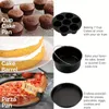 A collage of images showing different air fryer accessories and baked goods made with them. Produktbild-Vorschau