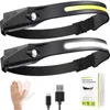 Stirnlampe, wiederaufladbare LED-Leuchte mit Sensor, 2 Produktbild-Vorschau 2
