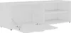 A white TV cabinet with one door open and shelves visible. Produktbild-Vorschau