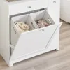 SoBuy Skriňa na topánky Kúpeľňový nábytok Biely Náhľad obrázku produktu 5