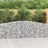 Gabionen mit Hochbogen 5 Stk. 400x30x80/100cm Verzinktes Produktbild-Vorschau 2