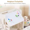 COSTWAY 4 in 1 Kindersitzgruppe, Kindertisch mit Produktbild-Vorschau 6