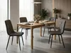 Dunkelgrauer Stuhl LIBRA STONE GREY mit schwarzen Beinen Produktbild-Vorschau 2