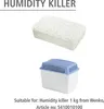 A white granular block and a blue and white plastic container for humidity control. Podgląd zdjęcia produktu