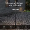 doporro Lampione da Giardino LED Design Moderno, Paletto Anteprima dell’immagine prodotto 4