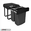 Ekotech Abfallsammler A16S88S Aladin schwarz 2x 8 Liter Produktbild-Vorschau 4