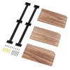 FATIVO Étagère murale Étagère d'angle 3 niveaux en bois Voir les images du produit 6