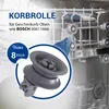 Korbrolle 8x passend wie Bosch 00611666 00165313 Rad 31mmØ Produktbild-Vorschau 2