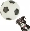FOOTBALL quietschendes weißes und schwarzes 7cm Produktbild-Vorschau 1