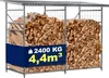 CLP Brennholzregal Macon mit Dach wetterfest Metall Produktbild-Vorschau 1