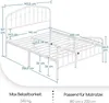 Yaheetech Metallbett Bettgestell 140 x 200 cm, Krone Produktbild-Vorschau 7