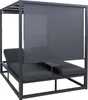 Aluminiowy leżak ogrodowy HWC-P81, leżak Daybed, tapicerka Podgląd zdjęcia produktu 6