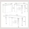 Klappbarer Tisch- Esstisch 170 x 81 x73 cm - Klapptisch - Produktbild-Vorschau 2