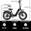 2025 20 Zoll Fat Tire E Bike, Klapprad Elektrofahrrad Produktbild-Vorschau 16