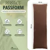 Jersey Kissenbezüge 2er Set 100% Baumwolle 40x145 cm Schoko Produktbild-Vorschau 4