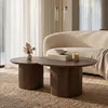 Couchtisch 2er-Set rund ESME - Nussbaum dunkel Produktbild-Vorschau 9