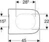 Geberit  Geberit Smyle WC-Sitz Slim, Sandwichform mit Produktbild-Vorschau 6