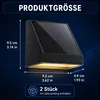 Solar-Wandleuchte für Außen mit Radarsensor und Produktbild-Vorschau 3